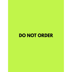 DO NOT ORDER - INCORRECT FORMATTING